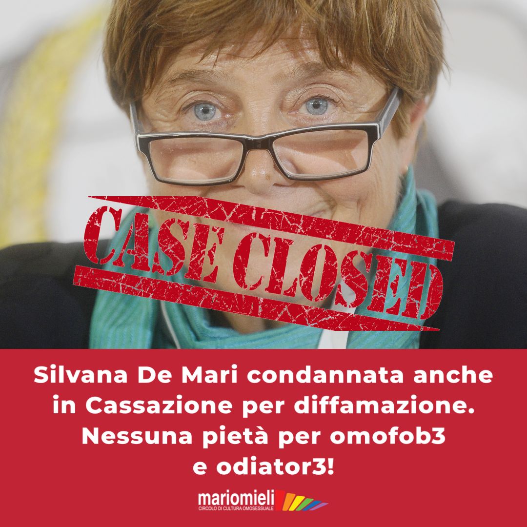 silvana de mari vs circolo mario mieli condannata in cassazione diffamazione